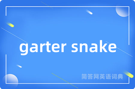 garter snake是什么意思,garter snake的中文翻译 garter snake