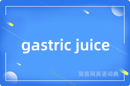 gastric juice