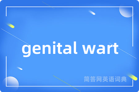genital wart