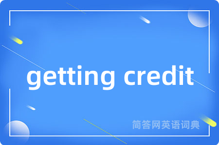 getting credit