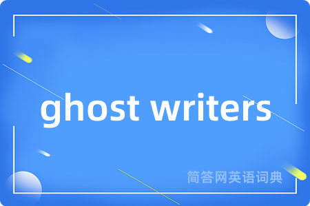 ghost writers