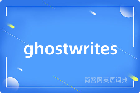 ghostwrites