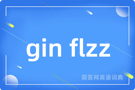 gin flzz是什么意思,gin flzz的中文翻译 gin flzz