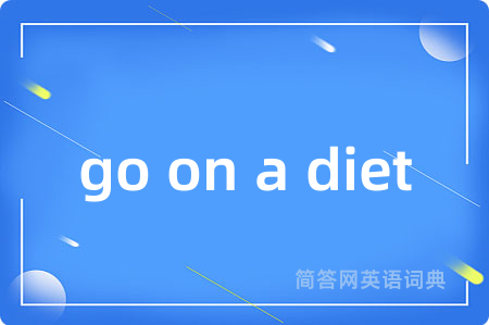 go on a diet