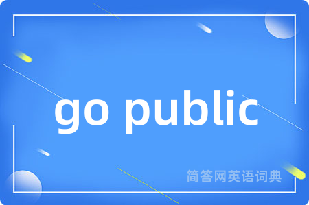 go public