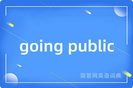 going public