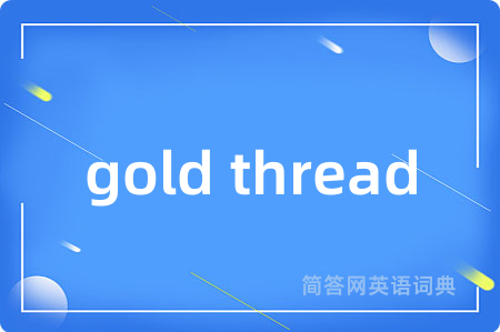 gold thread