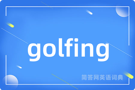 golfing