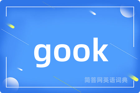 gook是什么意思,gook的中文翻译 gook
