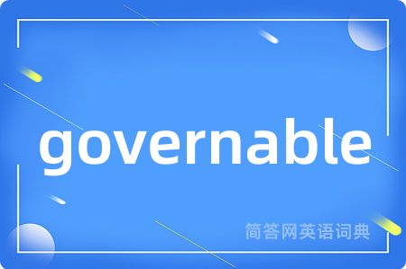 governable