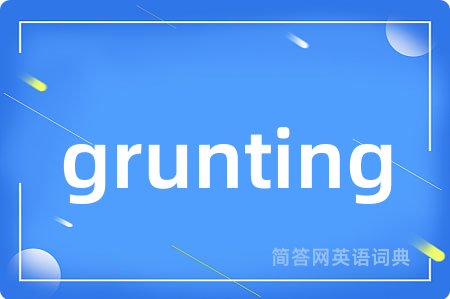 grunting