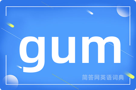 gum是什么意思,gum的中文翻译 gum