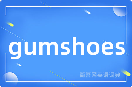 gumshoes是什么意思,gumshoes的中文翻译 gumshoes