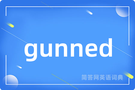 gunned是什么意思,gunned的中文翻译 gunned