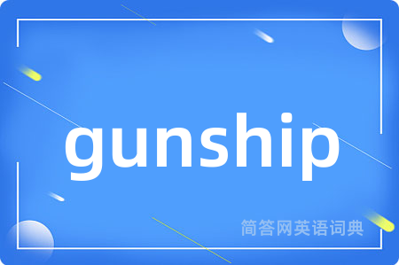 gunship是什么意思,gunship的中文翻译 gunship