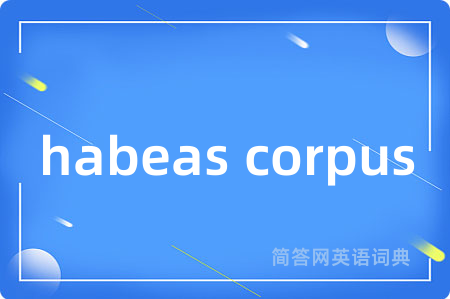 habeas corpus