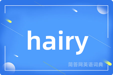 hairy是什么意思,hairy的中文翻译 hairy