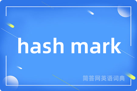hash mark
