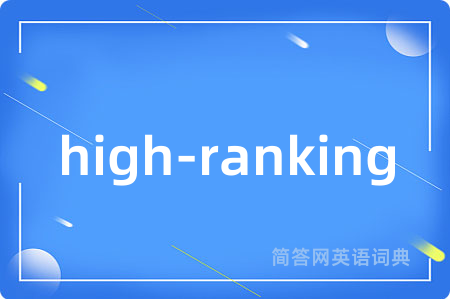 high-ranking