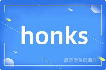 honks是什么意思,honks的中文翻译 honks
