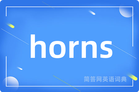 horns是什么意思,horns的中文翻译 horns