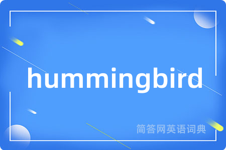 hummingbird是什么意思,hummingbird的中文翻译 hummingbird