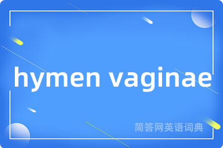 hymen vaginae