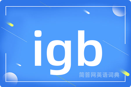 igb是什么意思,igb的中文翻译 igb