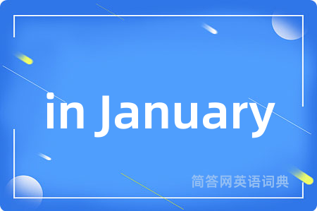 in January