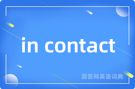 in contact
