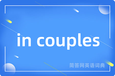 in couples是什么意思,in couples的中文翻译 in couples