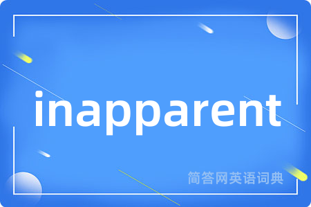 inapparent