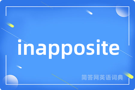 inapposite