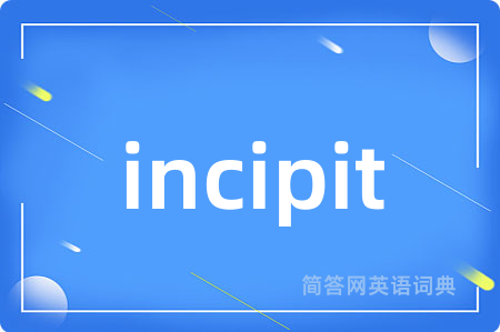 incipit