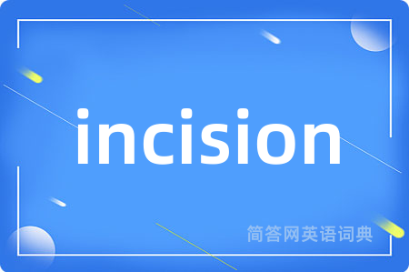 incision是什么意思,incision的中文翻译 incision