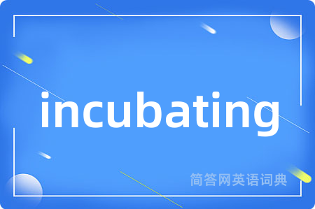 incubating