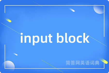 input block