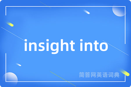 insight into