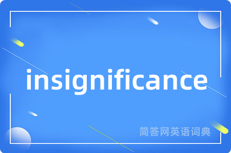 insignificance