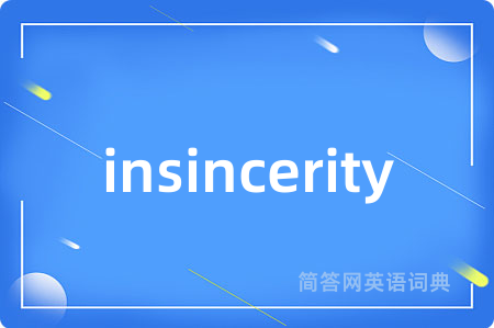 insincerity