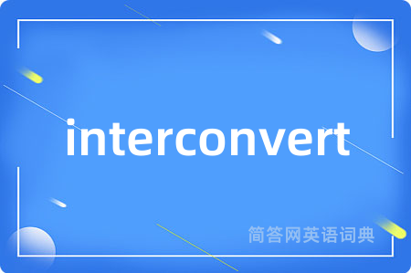 interconvert