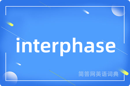interphase是什么意思,interphase的中文翻译 interphase