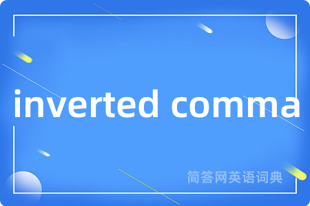 inverted comma