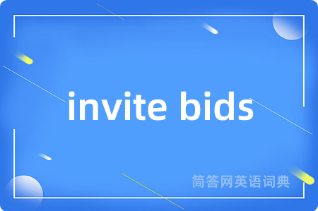 invite bids