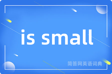 is small是什么意思,is small的中文翻译 is small