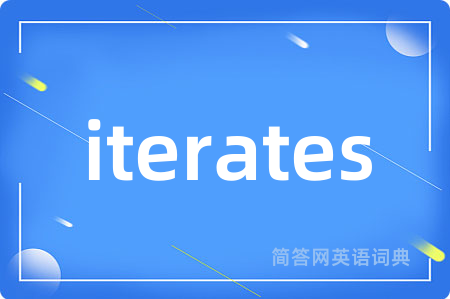 iterates