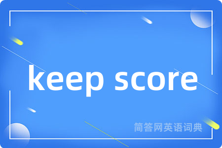 keep score