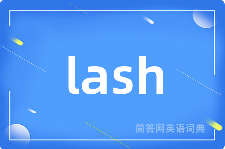 lash是什么意思,lash的中文翻译 lash
