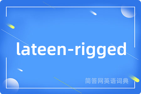 lateen-rigged