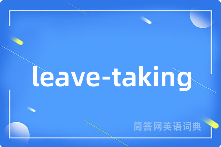 leave-taking